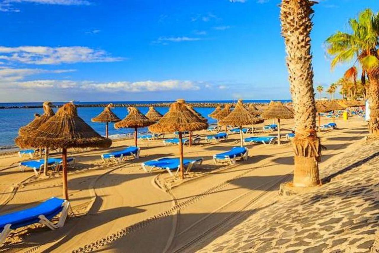 Luxory Dreamy Sunset, Seafront, Direct Access To The Promenade,Wifi,Pool,Free Parking Lejlighed Los Cristianos  Eksteriør billede